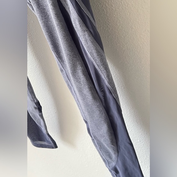 Gymshark Sleek Sculpture 2.0 Mesh Insert Leggings In Blue Steel Gray Siz… - Picture 8 of 14